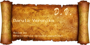 Darula Veronika névjegykártya